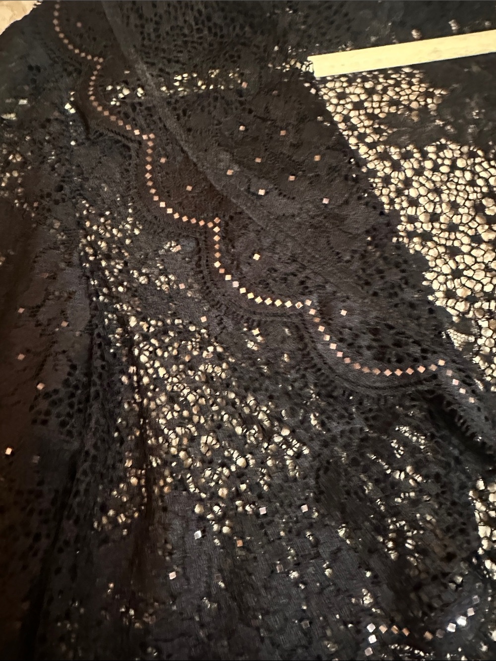 St. John Black Lace Cropped Blazer Jacket - Picture 4 of 4